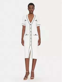 Трикотажное платье обычного кроя Candelotto 100004 Luisa Spagnoli, экрю