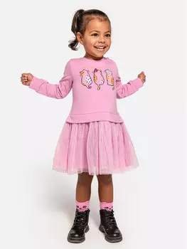 Трикотажное платье обычного кроя Coccodrillo, розовый