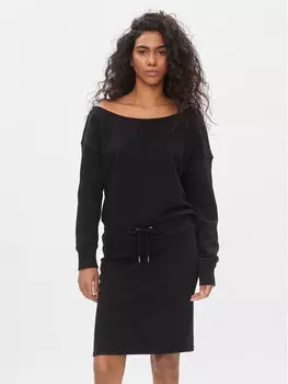 Трикотажное платье обычного кроя Dkny, черный