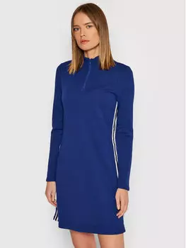 Трикотажное платье обычного кроя Dkny, синий