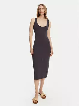 Трикотажное платье обычного кроя EBJKD00114 Billabong, серый
