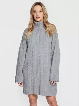 Трикотажное платье обычного кроя Edited, серый