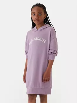 Трикотажное платье обычного кроя Gap, розовый