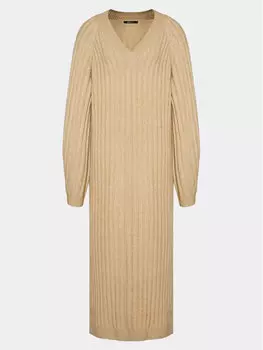 Трикотажное платье обычного кроя Gina Tricot, бежевый