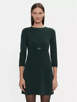 Трикотажное платье обычного кроя Marinella 58486 Luisa Spagnoli, черный