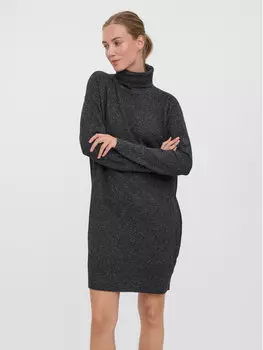 Трикотажное платье обычного кроя Vero Moda, черный
