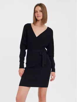 Трикотажное платье обычного кроя Vero Moda, черный