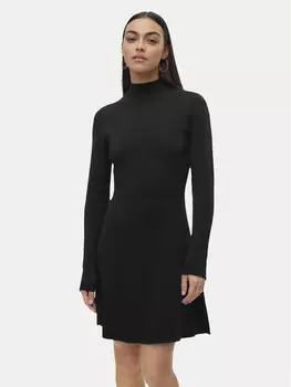 Трикотажное платье обычного кроя Vero Moda, черный