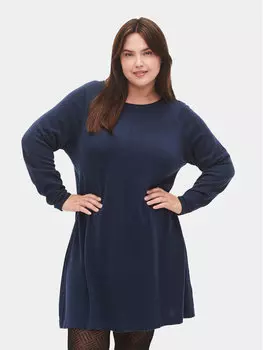 Трикотажное платье обычного кроя Zizzi, синий