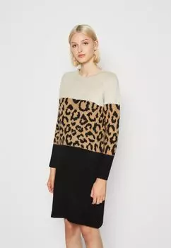Трикотажное платье Onljade Dress ONLY, цвет moonbeam/black