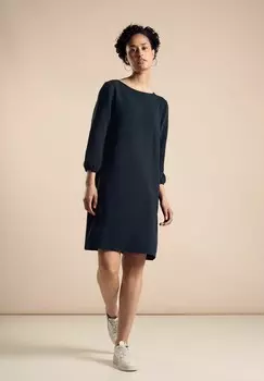 Трикотажное платье OTTOMAN Street One, темно-синий