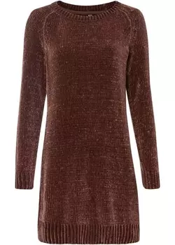 Трикотажное платье оверсайз Rainbow, коричневый