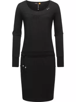 Трикотажное платье-пенеллопа Ragwear, черный