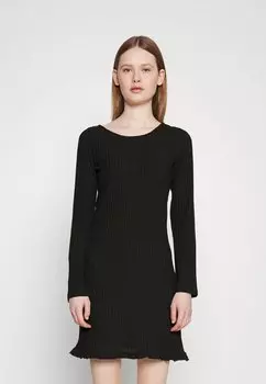 Трикотажное платье Pieces, черный