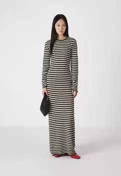 Трикотажное платье POINTELLE DRESS Gina Tricot, черный