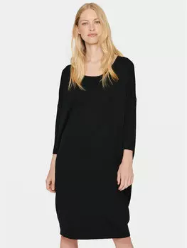 Трикотажное платье повседневного кроя Saint Tropez, черный