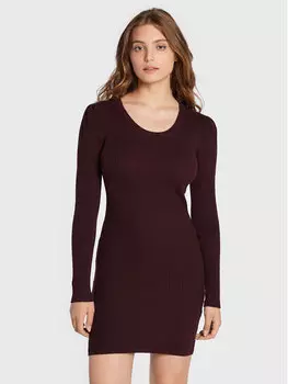 Трикотажное платье приталенного кроя Brave Soul, красный