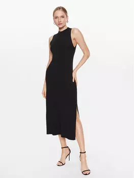 Трикотажное платье приталенного кроя Ivy Oak, черный