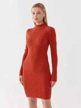 Трикотажное платье приталенного кроя Michael Michael Kors, оранжевый