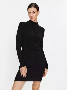 Трикотажное платье приталенного кроя Michael Michael Kors, черный