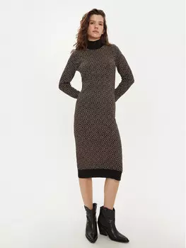 Трикотажное платье приталенного кроя Vero Moda, черный