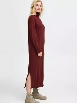 Трикотажное платье пзсара Pulz Jeans, бордовый