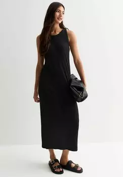 Трикотажное платье RACER MIDI New Look, черный