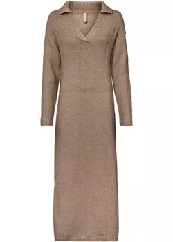 Трикотажное платье Rainbow, коричневый