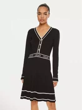 Трикотажное платье regular fit Liu Jo, черный