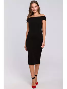 Трикотажное платье regular fit Makover, черный