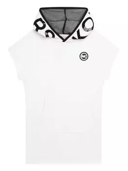 Трикотажное платье regular fit Michael Kors, белый