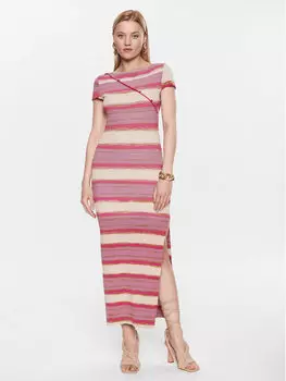 Трикотажное платье regular fit Patrizia Pepe, мультиколор