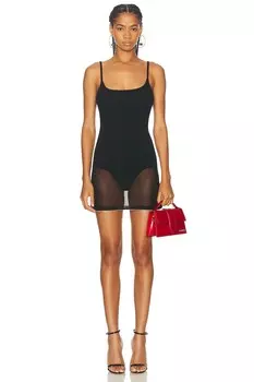 Трикотажное платье Roupao Jacquemus, черный