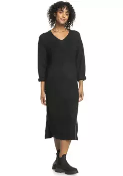 Трикотажное платье Roxy "WINTER ESCAPE KTDR KVJ0", антрацит