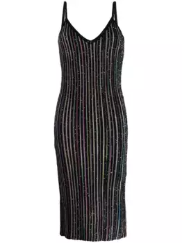 Трикотажное платье с блестками Missoni, черный