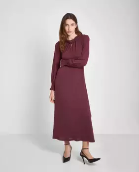 Трикотажное платье с длинными рукавами Trucco, гранатовый