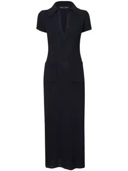 Трикотажное платье с короткими рукавами Proenza Schouler, черный