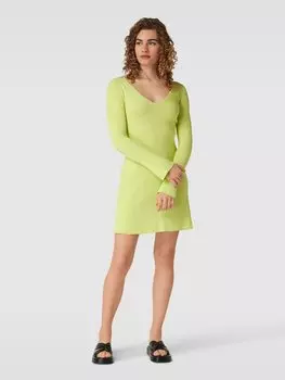 Трикотажное платье с круглым V-образным вырезом Patrizia Pepe