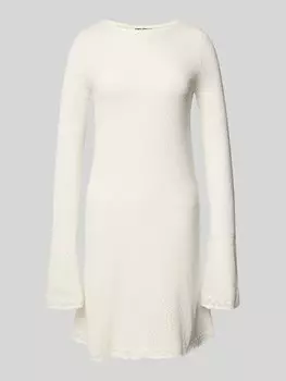 Трикотажное платье с круглым вырезом Review, кремовый