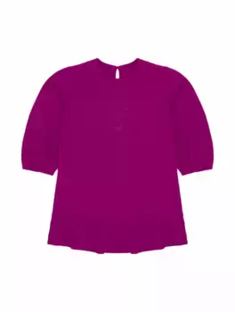 Трикотажное платье с логотипом EMPORIO ARMANI, розовый