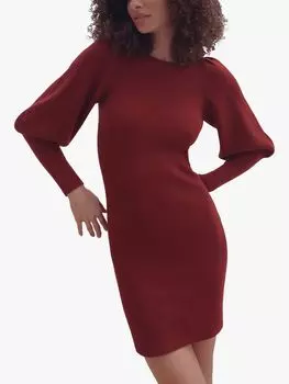 Трикотажное платье с объемными рукавами French Connection Joss