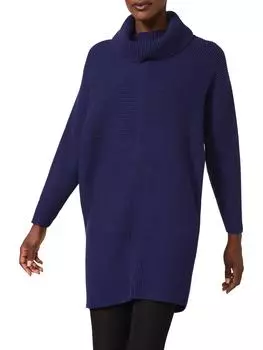 Трикотажное платье с воротником-хомутом Cathelene Phase Eight, синий