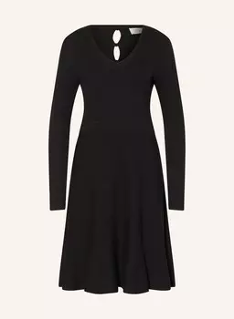 Трикотажное платье с вырезами Robe Lgre, черный