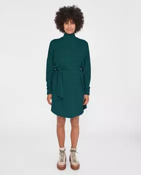 Трикотажное платье с высоким воротником Noisy May, зеленый