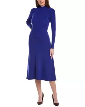 Трикотажное платье с высоким воротом Reiss Chrissy, синий