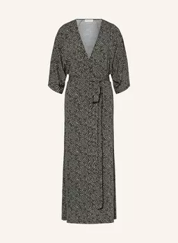 Трикотажное платье с запахом и рукавами 3/4. Marc O'Polo, черный