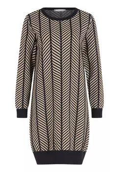 Трикотажное платье с жаккардом Betty & Co, черный