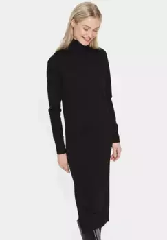 Трикотажное платье Saint Tropez "MilaSZ Roll Neck Long Dress", черный