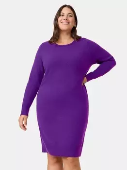 Трикотажное платье Samoon, фиолетовый