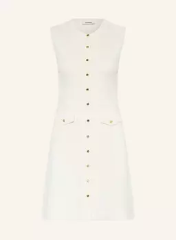 Трикотажное платье Sandro, экрю